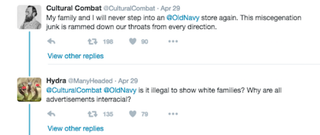 Illustration for article titled Racist Trolls Shed White Tears Over Old Navy Ad